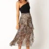 Memphis Frill Skirt - Gold -Fashion Dress petal and pup usa bottoms memphis frill skirt gold 34011649343665
