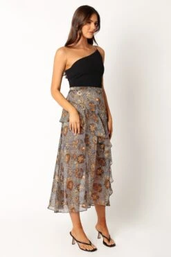 Memphis Frill Skirt - Gold -Fashion Dress petal and pup usa bottoms memphis frill skirt gold 34011649409201