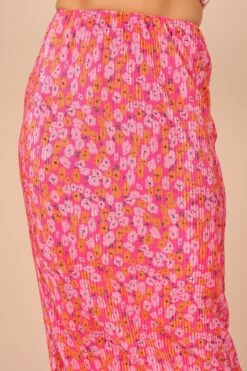 Minelli Pleat Midi Skirt - Hot Pink 16 Minelli Pleat Midi Skirt - Hot Pink -Fashion Dress petal and pup usa bottoms minelli pleat midi skirt hot pink 32264743321777