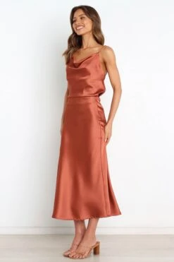 Persia Skirt - Rust -Fashion Dress petal and pup usa bottoms persia skirt rust 30575943909553