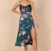 Alejandra Cowl Neck Midi Dress - Emerald -Fashion Dress petal and pup usa dresses alejandra cowl neck midi dress emerald 32385300824241