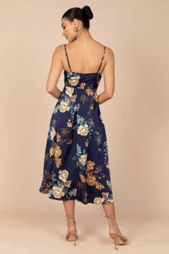 Alejandra Cowl Neck Midi Dress - Navy -Fashion Dress petal and pup usa dresses alejandra cowl neck midi dress navy 32385301479601