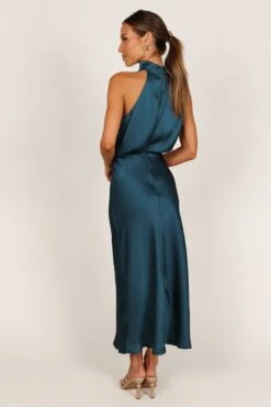 Anabelle Halter Neck Midi Dress - Teal 11 Anabelle Halter Neck Midi Dress - Teal -Fashion Dress petal and pup usa dresses anabelle halter neck maxi dress teal 33234572509361