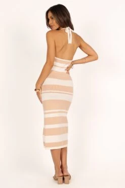 Angelina Dress - Beige Stripe -Fashion Dress petal and pup usa dresses angelina dress beige stripe 33378601304241