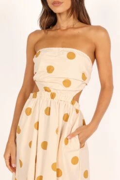 Angelique Dress - Beige Spot -Fashion Dress petal and pup usa dresses angelique dress beige spot 33378338111665