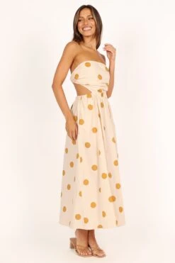 Angelique Dress - Beige Spot -Fashion Dress petal and pup usa dresses angelique dress beige spot 33378338177201