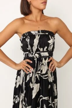 Angelique Strapless Maxi Dress - Black Floral 23 Angelique Strapless Maxi Dress - Black Floral -Fashion Dress petal and pup usa dresses angelique strapless maxi dress black floral 34007554719921