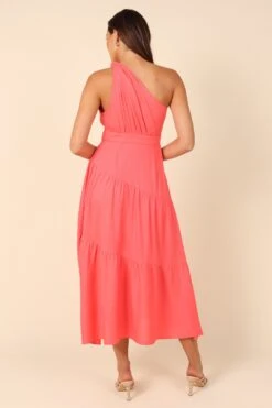 Anthea One Shoulder Dress - Berry -Fashion Dress petal and pup usa dresses anthea one shoulder dress berry 32102912491697