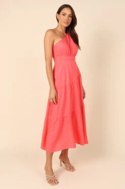 Anthea One Shoulder Dress - Berry -Fashion Dress petal and pup usa dresses anthea one shoulder dress berry 32102912524465