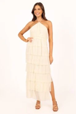 Antonella Tiered Maxi Dress - Cream -Fashion Dress petal and pup usa dresses antonella tiered maxi dress cream 33657180618929