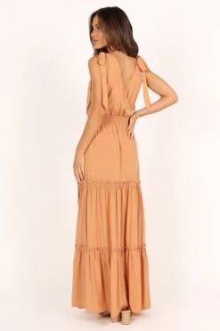 Athena Tiered Maxi Dress - Orange -Fashion Dress petal and pup usa dresses athena tiered maxi dress orange 33378351972529