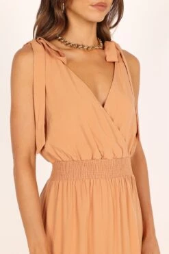 Athena Tiered Maxi Dress - Orange -Fashion Dress petal and pup usa dresses athena tiered maxi dress orange 33378352070833
