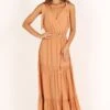 Athena Tiered Maxi Dress - Orange -Fashion Dress petal and pup usa dresses athena tiered maxi dress orange 33378352103601