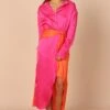 Austin Colourblock Wrap Dress - Pink/Orange -Fashion Dress petal and pup usa dresses austin colourblock wrap dress pink orange 32283952775345
