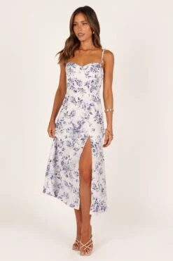 Azelia Dress - Blue Floral -Fashion Dress petal and pup usa dresses azelia dress blue floral 33276588622001