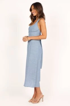 Bailey Cross Back Midi Dress - Light Blue -Fashion Dress petal and pup usa dresses bailey cross back midi dress light blue 33446664143025