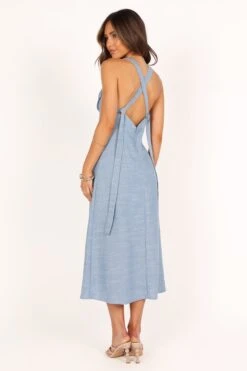 Bailey Cross Back Midi Dress - Light Blue -Fashion Dress petal and pup usa dresses bailey cross back midi dress light blue 33446664241329