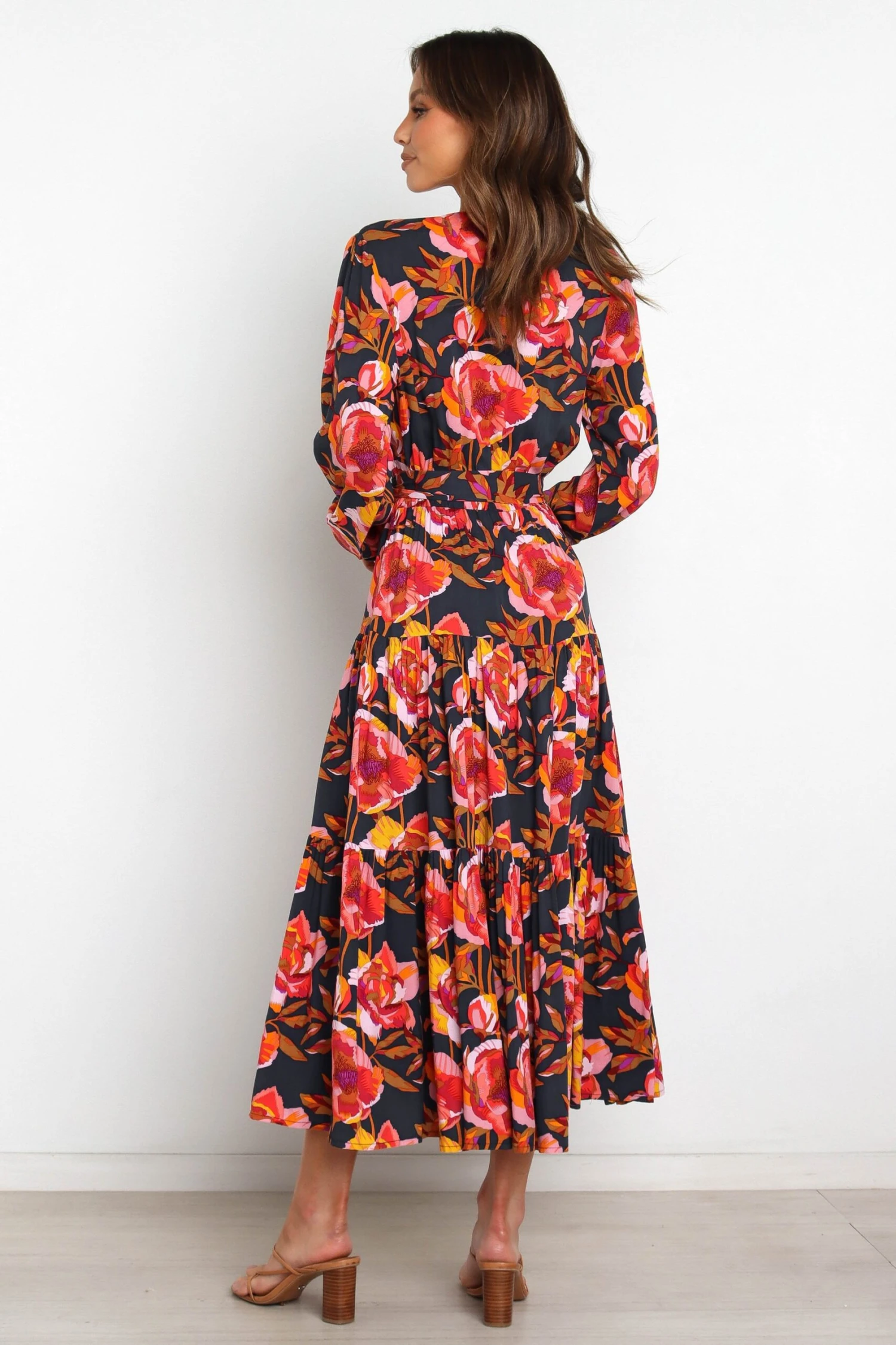 Balsa Dress - Navy Floral 8 Balsa Dress - Navy Floral - Image 6