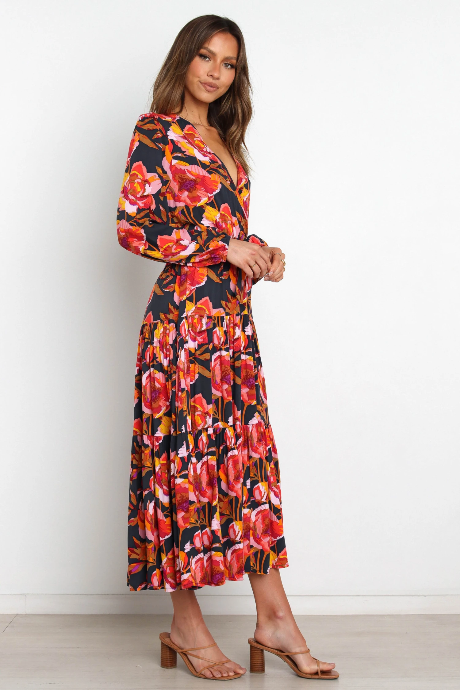 Balsa Dress - Navy Floral 9 Balsa Dress - Navy Floral - Image 7