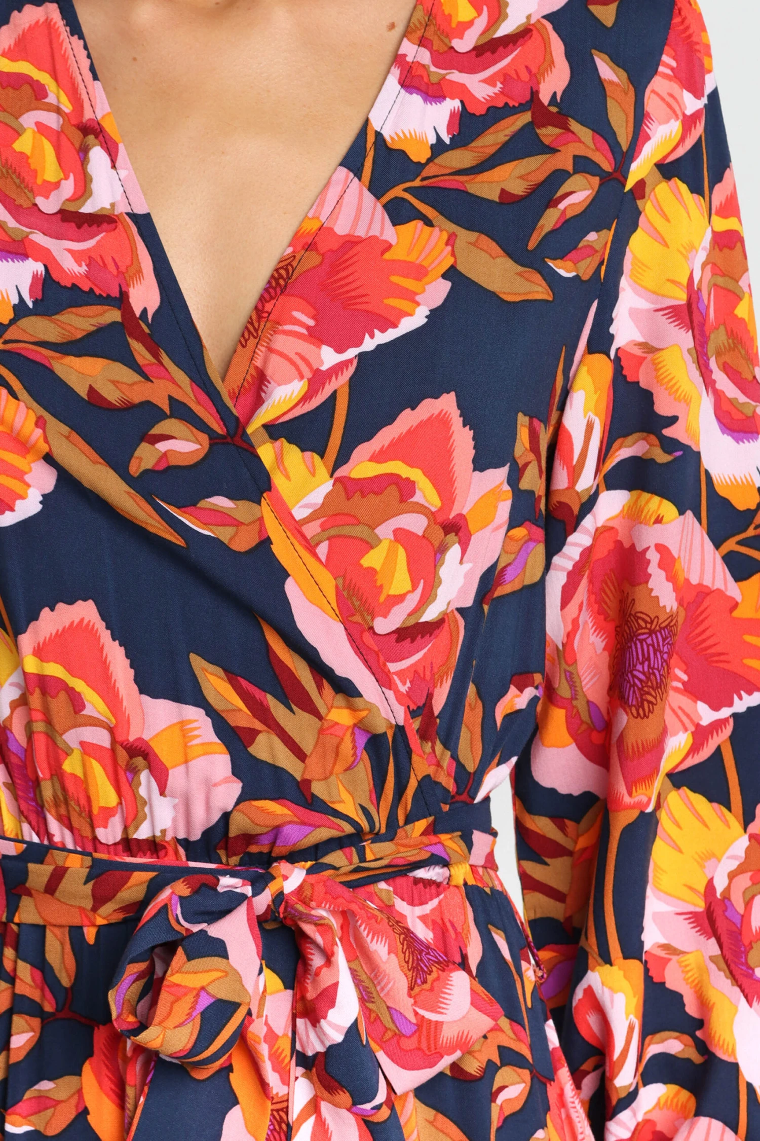 Balsa Dress - Navy Floral 11 Balsa Dress - Navy Floral - Image 9