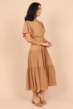 Barker Dress - Tan -Fashion Dress petal and pup usa dresses barker dress tan 32398073495729