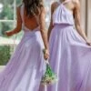 Blossom Halterneck Maxi Dress - Lavender -Fashion Dress petal and pup usa dresses blossom halterneck maxi dress lavender 33537180238001