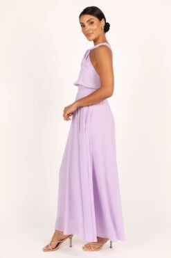 Blossom Halterneck Maxi Dress - Lavender -Fashion Dress petal and pup usa dresses blossom halterneck maxi dress lavender 33537180369073