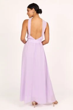 Blossom Halterneck Maxi Dress - Lavender -Fashion Dress petal and pup usa dresses blossom halterneck maxi dress lavender 33537180401841