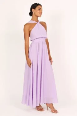Blossom Halterneck Maxi Dress - Lavender -Fashion Dress petal and pup usa dresses blossom halterneck maxi dress lavender 33537180434609