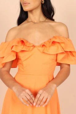 Fashion Dress -Fashion Dress petal and pup usa dresses cabo frill sleeve midi dress orange 33190458753201