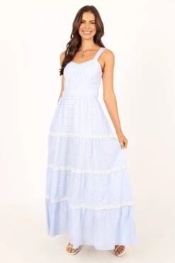 Camille Maxi Dress - Blue -Fashion Dress petal and pup usa dresses camille maxi dress blue 33757577478321
