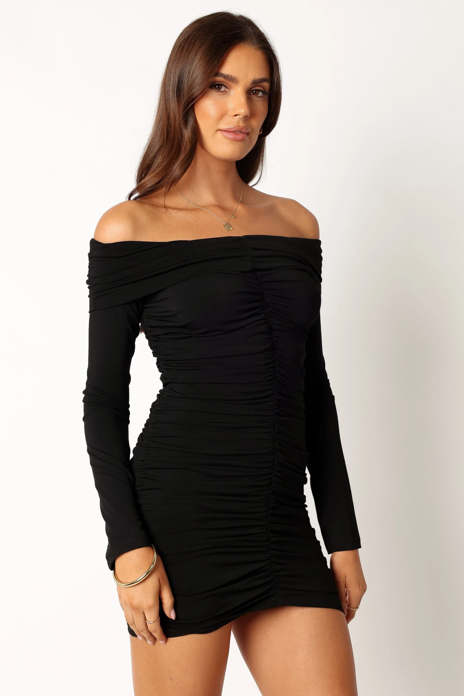 Carissa Long Sleeve Mini Dress - Black 6 Carissa Long Sleeve Mini Dress - Black - Image 4