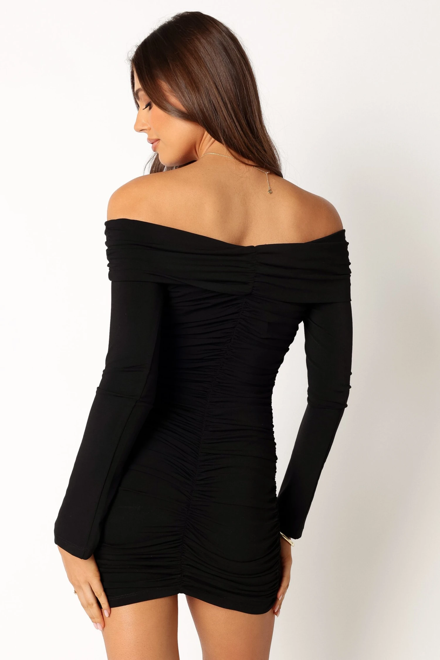 Carissa Long Sleeve Mini Dress - Black 7 Carissa Long Sleeve Mini Dress - Black - Image 5