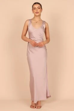 Carnation Cross Back Maxi Dress - Lilac -Fashion Dress petal and pup usa dresses carnation cross back maxi dress lilac 32390893895857