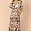 Cautilina Maxi Dress - Peach Floral