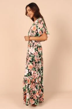 Cautilina Maxi Dress - Peach Floral -Fashion Dress petal and pup usa dresses cautilina maxi dress peach floral 32237106528433