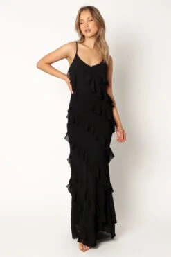 Ciao Ruffles Maxi Dress - Black -Fashion Dress petal and pup usa dresses ciao ruffles maxi dress black 33987170500785