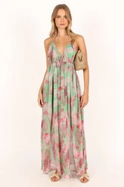 Ciara Maxi Dress - Green Multi -Fashion Dress petal and pup usa dresses ciara maxi dress green multi 33712117579953