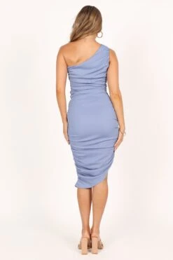 Cinna One Shoulder Midi Dress - Light Blue -Fashion Dress petal and pup usa dresses cinna one shoulder midi dress light blue 33511719010481