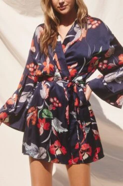 Clerice Long Sleeve Mini Dress - Navy -Fashion Dress petal and pup usa dresses clerice long sleeve mini dress navy 33634220212401