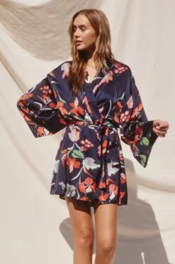 Clerice Long Sleeve Mini Dress - Navy -Fashion Dress petal and pup usa dresses clerice long sleeve mini dress navy 33634220277937