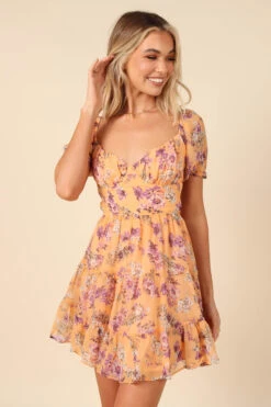 Cora Mini Dress - Orange