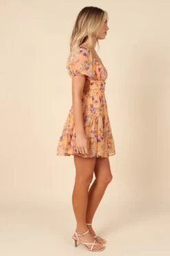 Cora Mini Dress - Orange -Fashion Dress petal and pup usa dresses cora mini dress orange 32102914031793