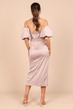 Dahlia Off Shoulder Puff Sleeve Midi Dress - Lilac 14 Dahlia Off Shoulder Puff Sleeve Midi Dress - Lilac -Fashion Dress petal and pup usa dresses dahlia off shoulder puff sleeve midi dress lilac 32390892159153