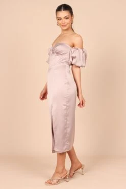 Dahlia Off Shoulder Puff Sleeve Midi Dress - Lilac 15 Dahlia Off Shoulder Puff Sleeve Midi Dress - Lilac -Fashion Dress petal and pup usa dresses dahlia off shoulder puff sleeve midi dress lilac 32390892191921