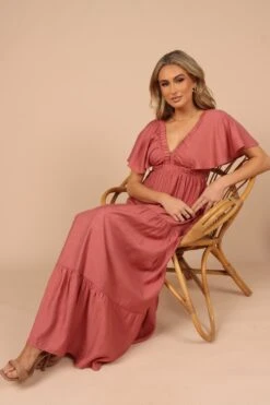 Danita Maxi Dress - Rose -Fashion Dress petal and pup usa dresses danita maxi dress rose 32237005865137