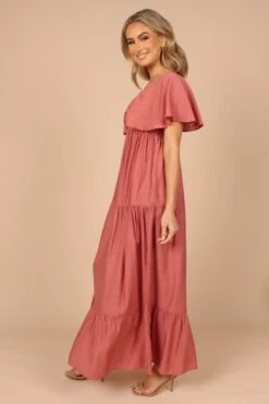 Danita Maxi Dress - Rose -Fashion Dress petal and pup usa dresses danita maxi dress rose 32237005930673