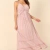 Davy Ruffle Detail Maxi Dress - Mauve -Fashion Dress petal and pup usa dresses davy ruffle detail maxi dress mauve 32111593259185