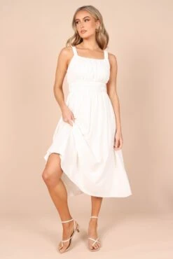 Everleigh Dress - White -Fashion Dress petal and pup usa dresses everleigh dress white 32341300412593