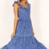 Finley Maxi Dress - Blue -Fashion Dress petal and pup usa dresses finley maxi dress blue 33643500699825